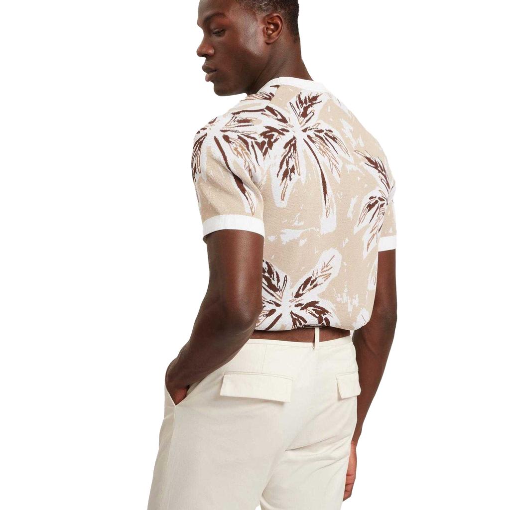 Ted Baker Mens Palm Knitted Short-Sleeved T-Shirt