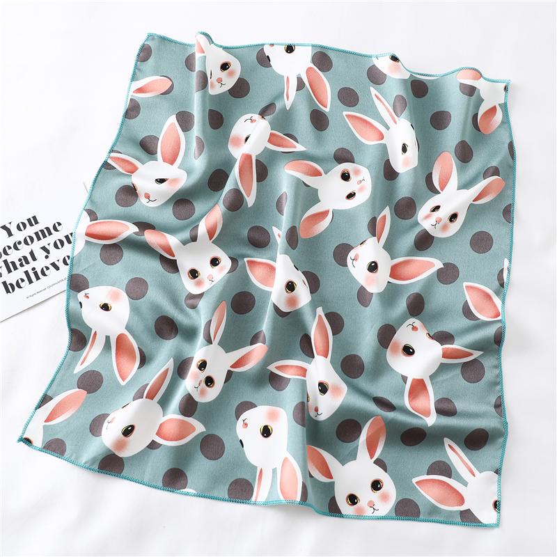 Frauen Mode Kleine Satin Seide Schal Platz Wrap Weibliche Taschentuch Hals Kragen Krawatte Schals Tücher YSX