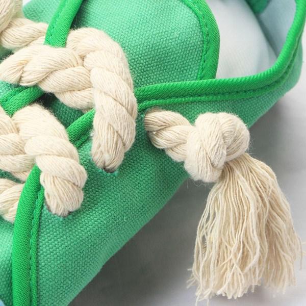 Dingdongpet pet shoes tug toy low + high set, green blue, 1 set