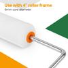 24 Pack 4 Inch Mini Paint Roller Covers High Density Foam Paint Rollers Small Foam Roller Sleeves for Smooth Surfaces Cabinets Doors Tables