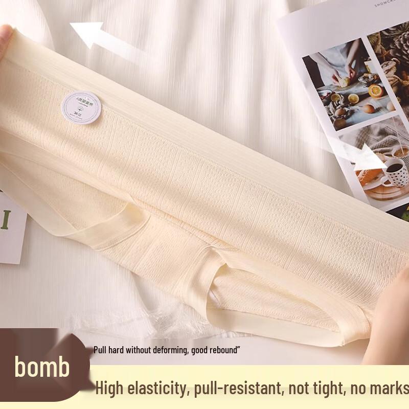 FitonTon Women's 5-Pack Pure Cotton Seamless Briefs