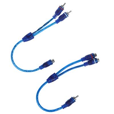 Samochodowy Odtwarzacz MP3 Audio Kabel Rozdzielający RCA Y Adapter Przewód Konwerter Do Samochodowego Wzmacniacza Aux