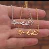 Taylor Swift Digital Signature Stainless Steel Necklace Pendant Fashion Letter