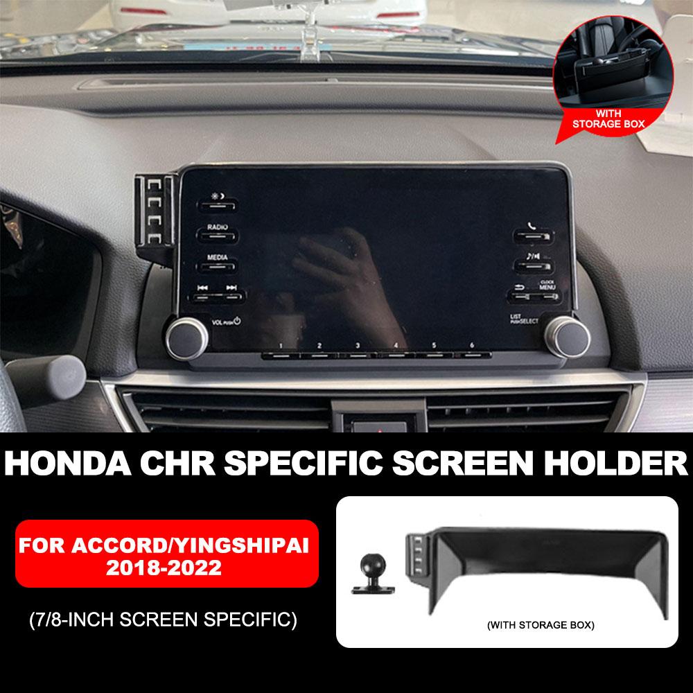 

For Honda Accord 2018- Car Phone Holder Mount 7/8 inch Navigation Screen Fixed 360° Rotation Mobile Phone Holder A