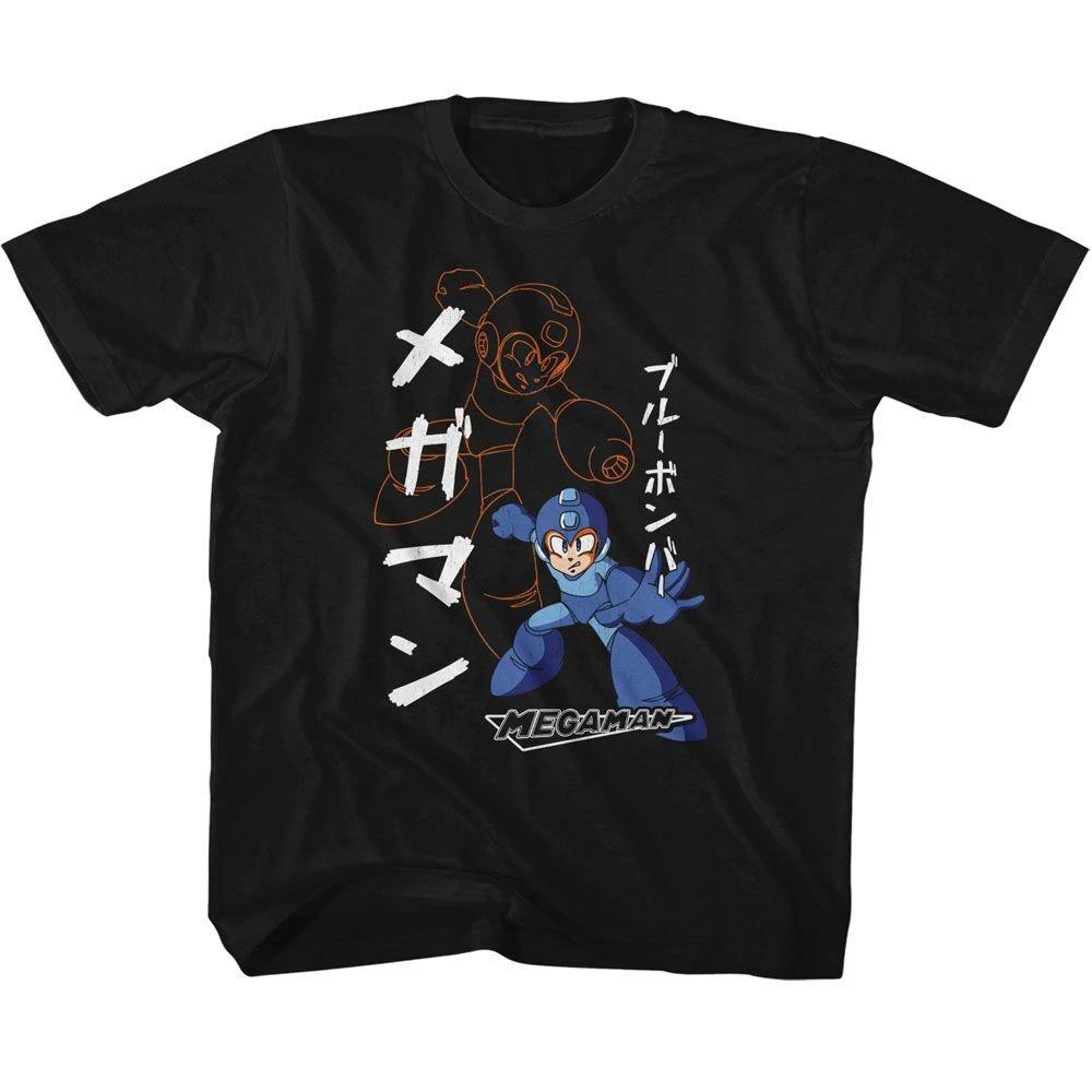 Mega Man Solid And Outline Gaming Children s T-shirt 110