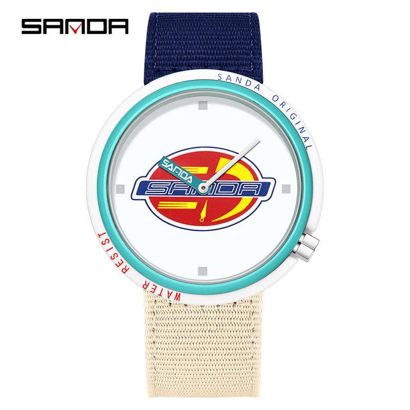 Sanda Creative Quartz Cosplay Watch - Unisex Silicone Fashion for Youth & Students