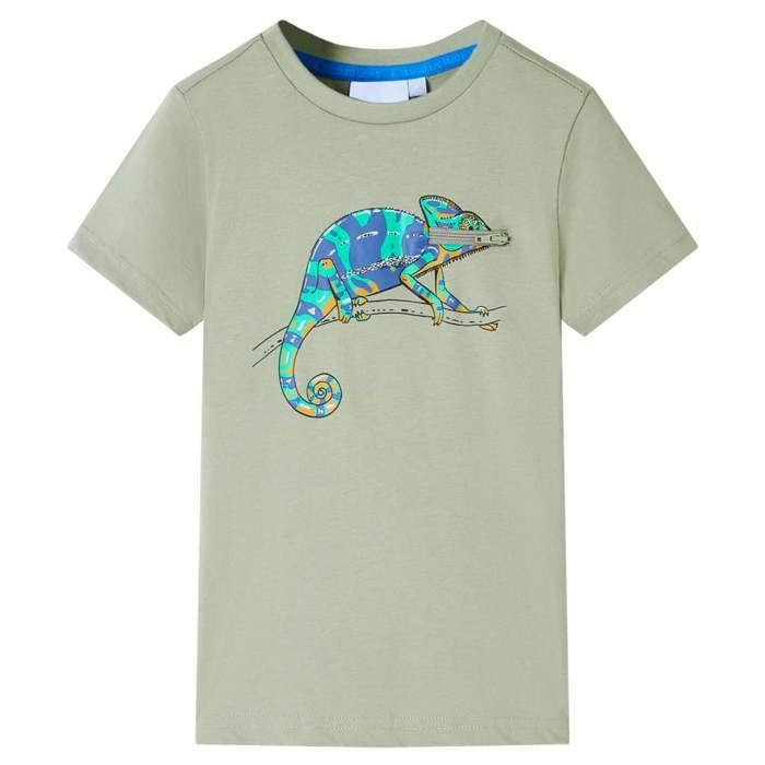 Children's T-shirt with Short Sleeves Light Khaki 92/104/116/128/140