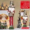 New Christmas Snowman Telescopic Doll Santa Claus Window Scene Christmas Decoration Knitted Elk Doll Merry Christma Gift