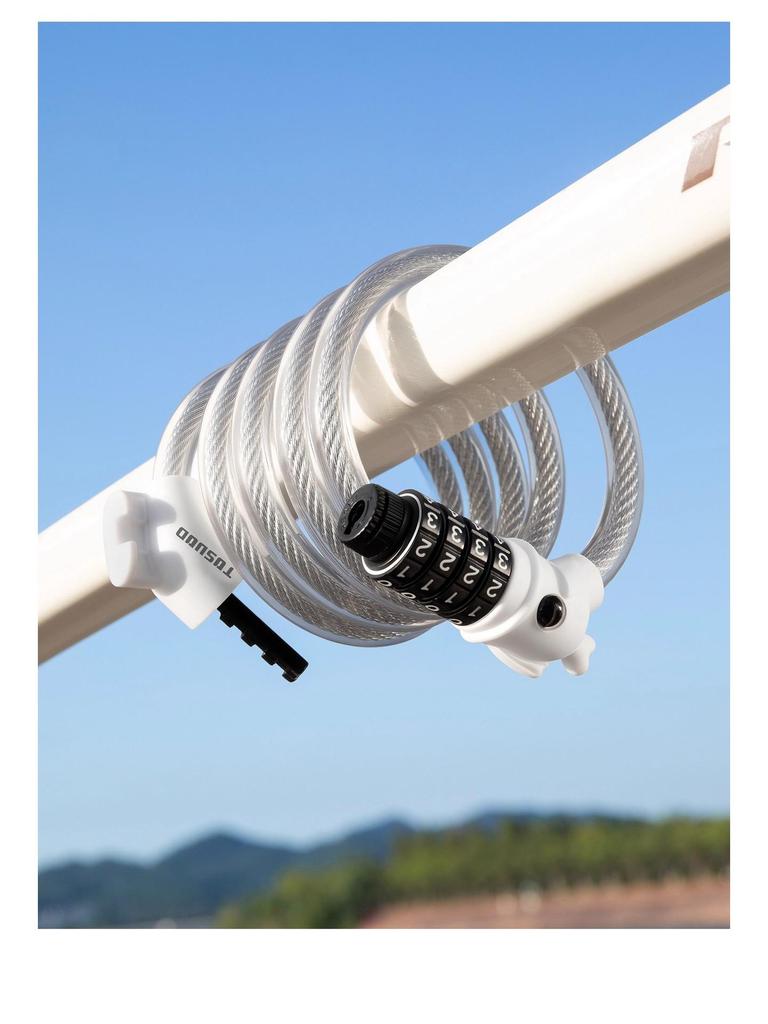 TOSUOD Taşınabilir Çelik Kablo Kilidi - Tek Döngülü Başlıklı Hırsızlığa Karşı Araba ve Bisiklet Tel Kilidi