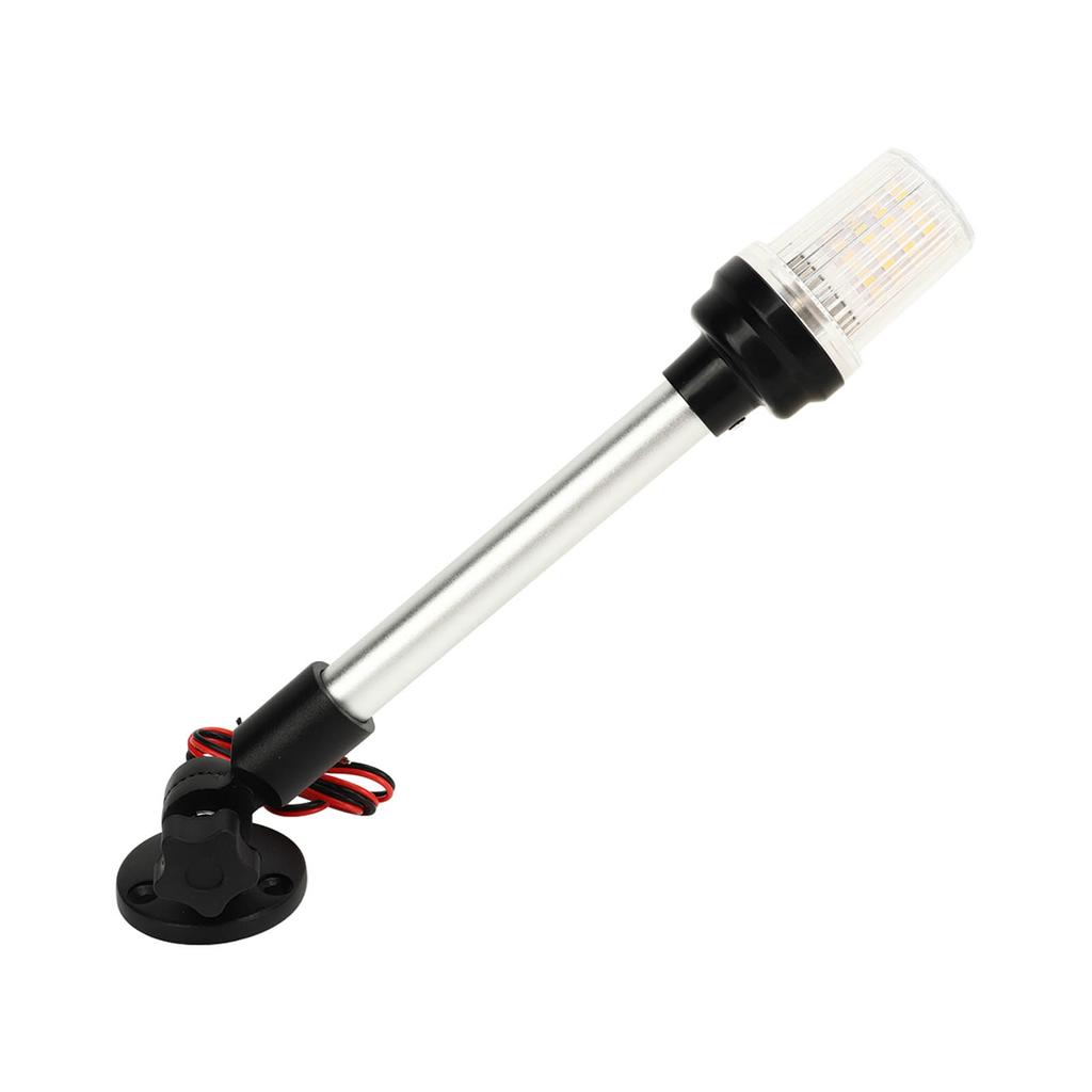 12 Inch Boat Stern Light Warm White High Visibility IP66 Waterproof 180 Degree Adjustable Fold Down For Fishing Boats