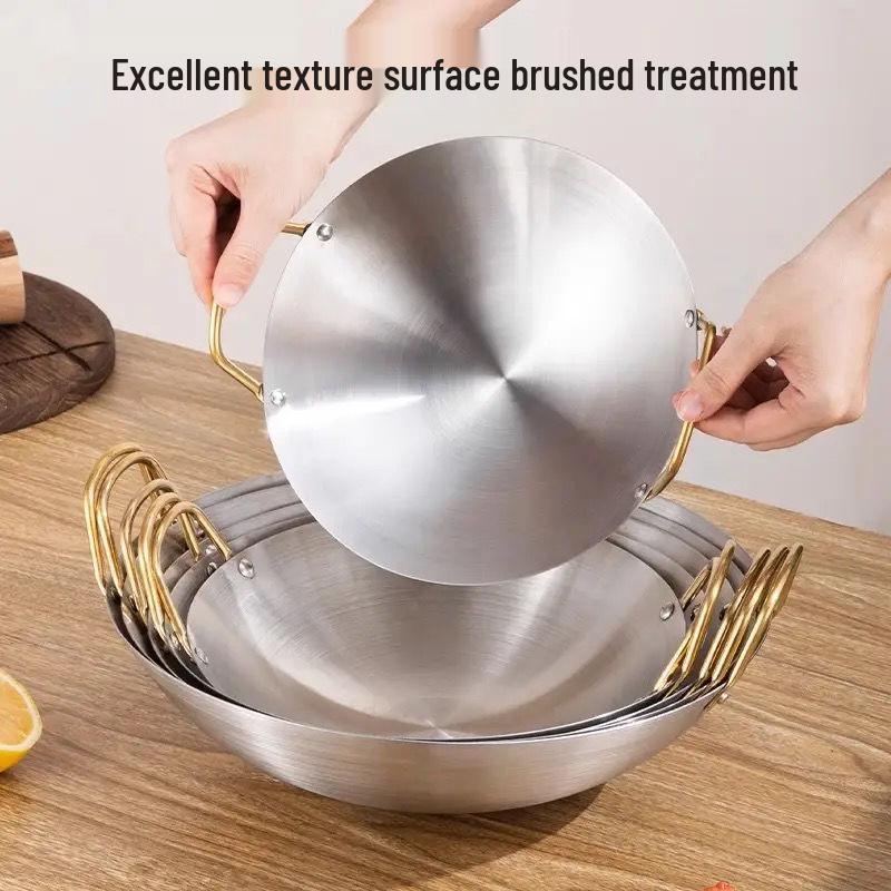 

Extra Thick Stainless Steel Small Seafood & Dry Pot for Commercial Use Single Pack