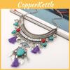Style Ethnic Simulation Gemstone Decoration Women Necklace With Tassel Design