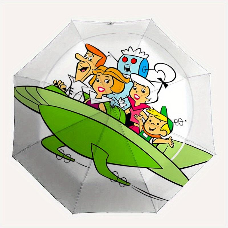 

1pc Jetsons Automatic Opening/closing Umbrella, Foldable Sunshade, Perfect Gift for Friends, Durable Handle yy250812100