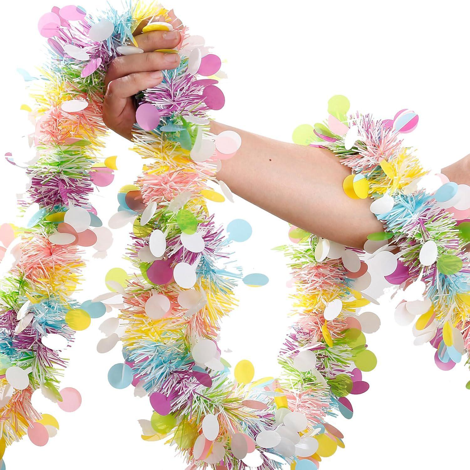 

1/3/5pcs 2m Easter Garland Decorations St. Patrick s Day & Easter Party Supplies Window Embellishment Pastel Colors Garland 1pc
