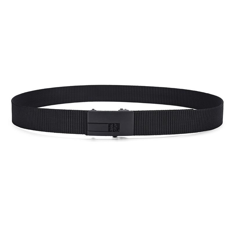 Zodiac Toothless Canvas Belt Simple Automatic Buckle Imitation Nylon Belt Casual Men'S Belt