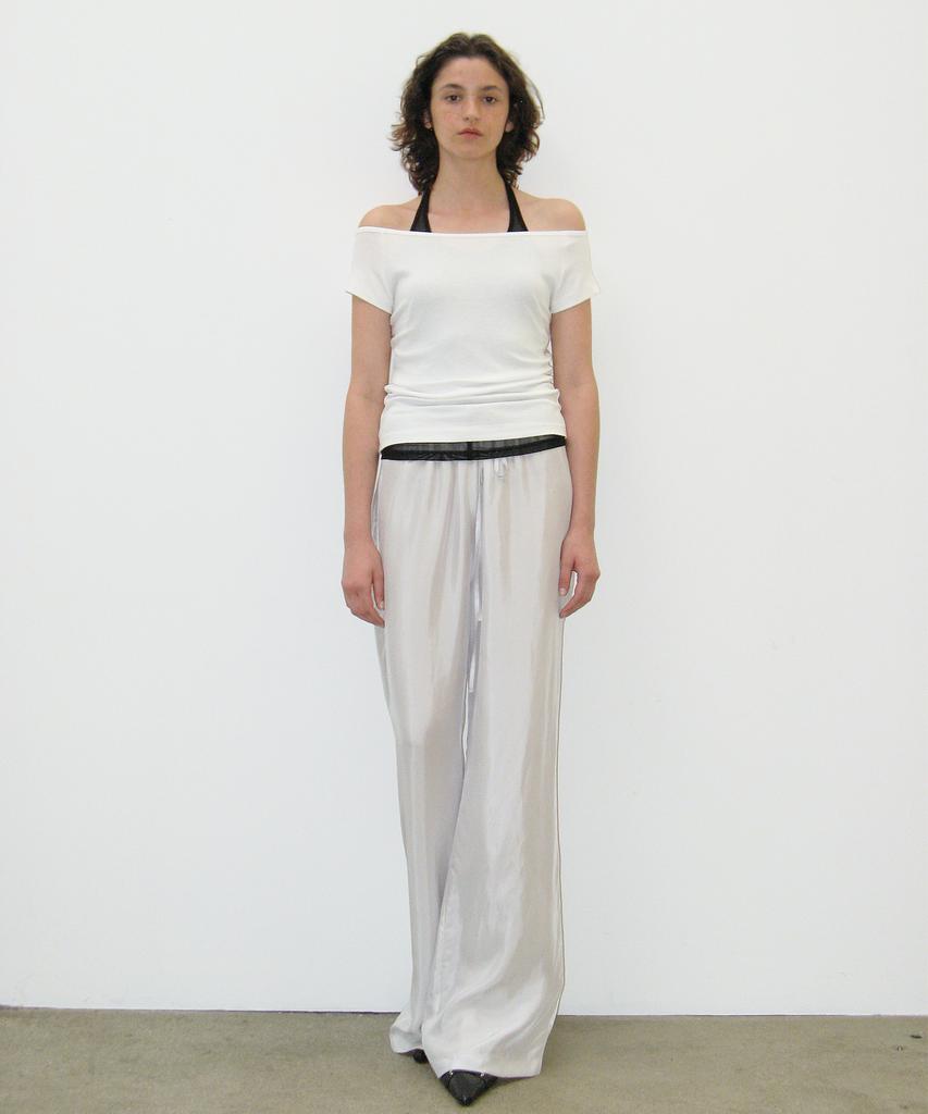 Kasel Line Wide Pants, Pale Gray