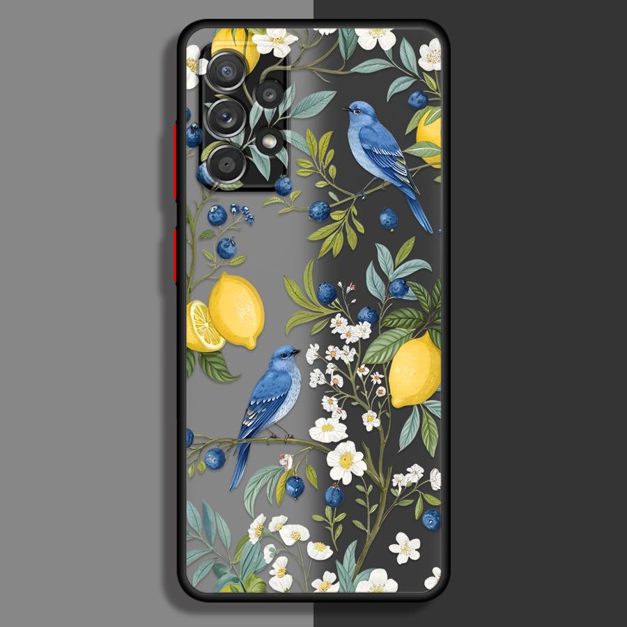 Creative Branch Art Phone Cover Case for Samsung Galaxy A54 A52S A72 A73 A33 A34 A36 A56 A55 A35 A53 A16 A15 A17 A52 A14 A23