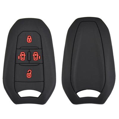 Silikon Autoschlüsselgehäuse Fernbedienungsgehäuse Abdeckung für Peugeot Traveller Expert Jumpy Dispatch SpaceTourer 2016-2019 Keyless Protector