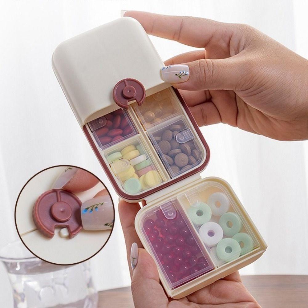 Versiegelte wöchentliche Pillendose Kunststoff-Pillenspender Schmuckaufbewahrungsbox Pillenaufbewahrungsbox Zuhause