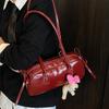 Korean trendy new product high-end underarm baguette bag niche foreign style bow gentle style versatile shoulder bag