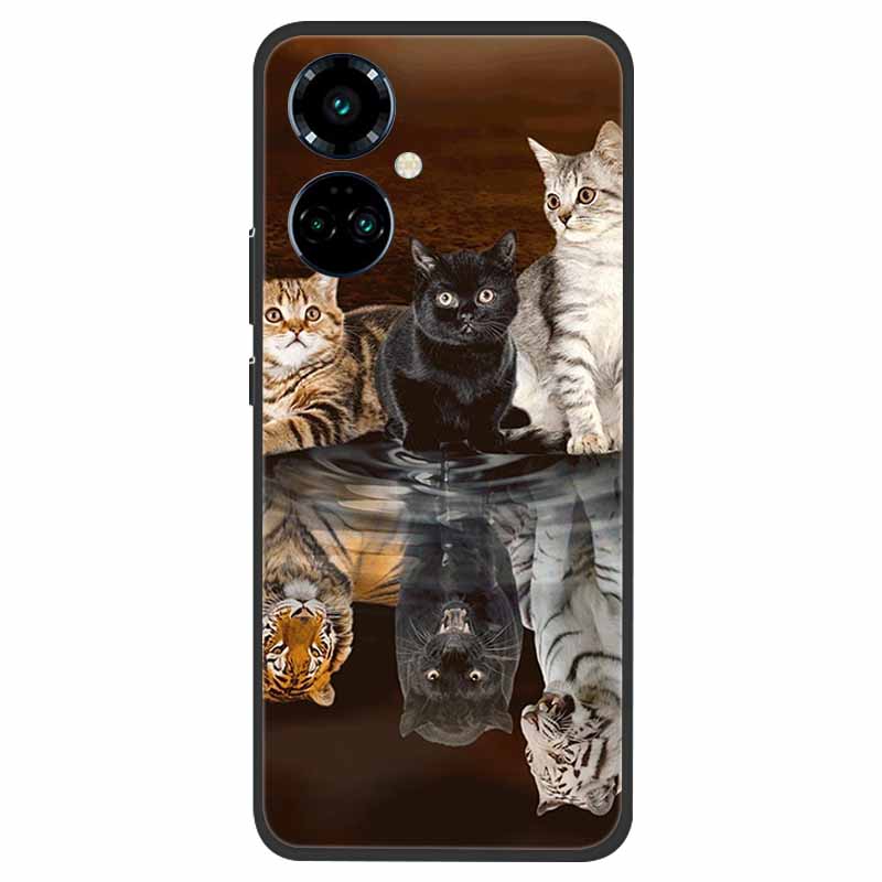 For Fundas Tecno Camon 19 / 19 Pro Case Camon19 Neo Black Bumper Silicone Soft Case For Tecno Camon 19 Neo Pro 4G 5G TPU Coque