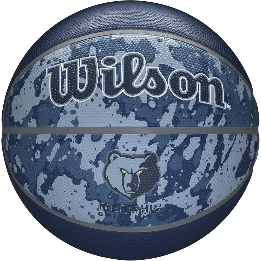 Wilson NBA Team Tiedye Memphis Grizzlies Outdoor Basketball 7 Size Light Blue 24.5 cm