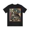 Japanese Woodblock Print Cyberpunk Sci-Fi Cats Namiko Men T-Shirt Graphic Retro Streetwear High-quality Crew-neck Men's T-shirt
