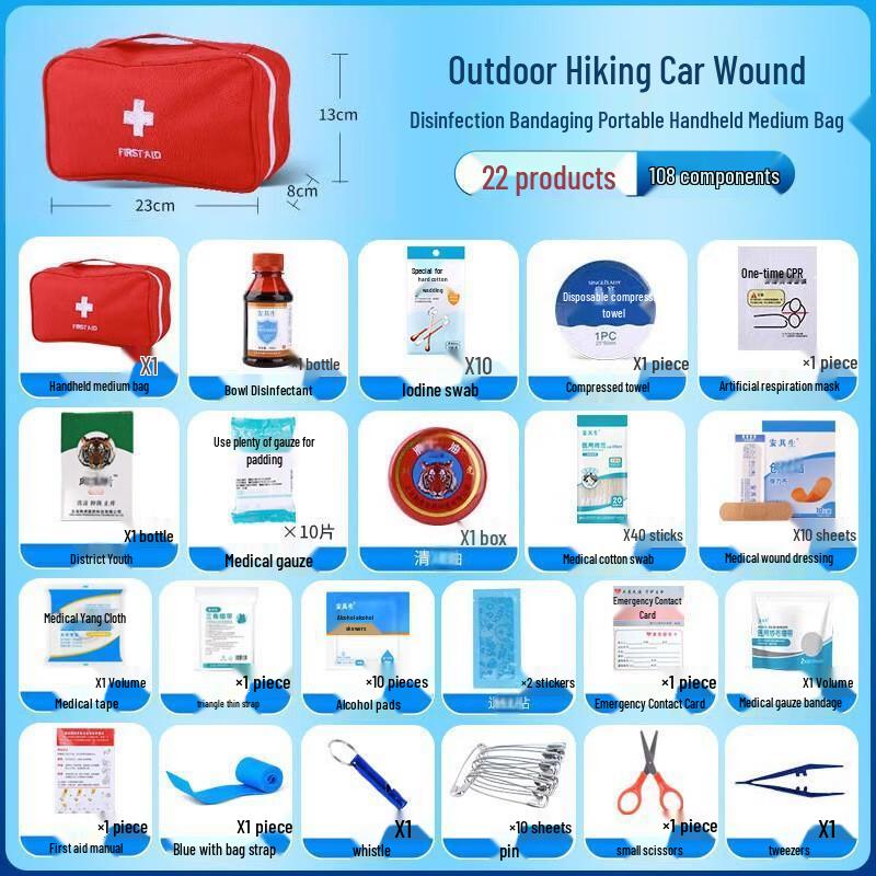 Green Source Portable Emergency First Aid Kit