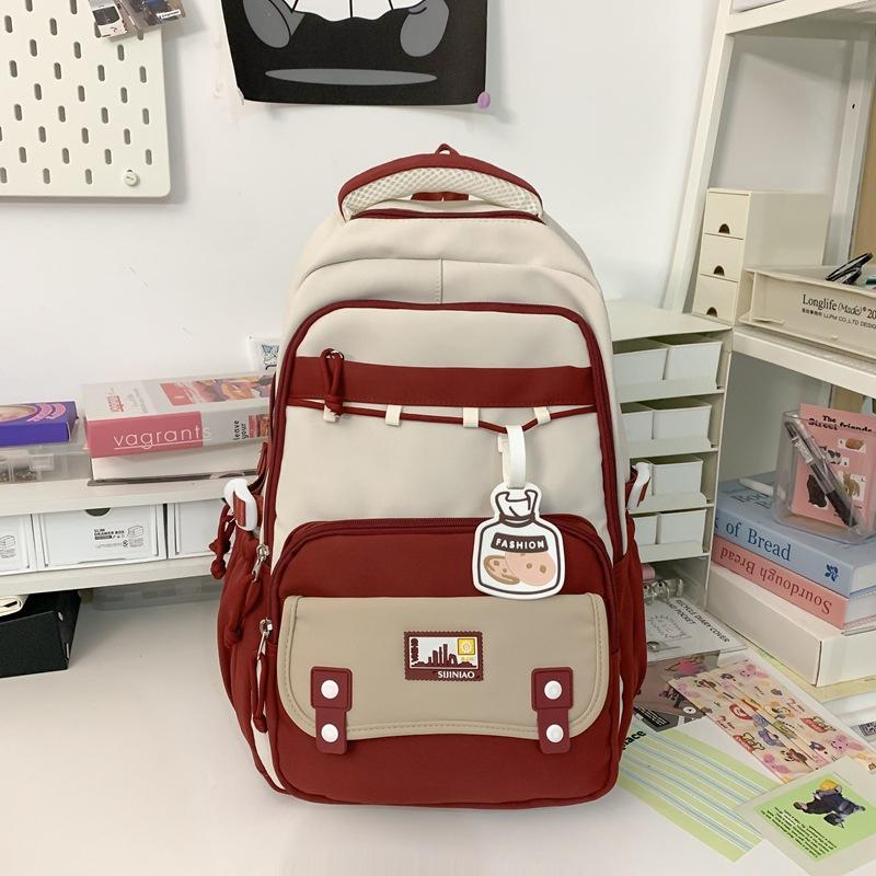 New Female Large Capacity Junior High School Students Schoolbag College Students Leisure Travel Backpack