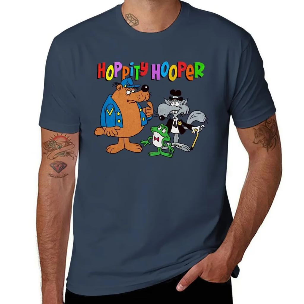 Needed Gifts Tribute To Jay Ward Hoppity Hooper and Friends Cartoon Characters Graphic for Fans T-Shirt for  Men Top Tee Clothes