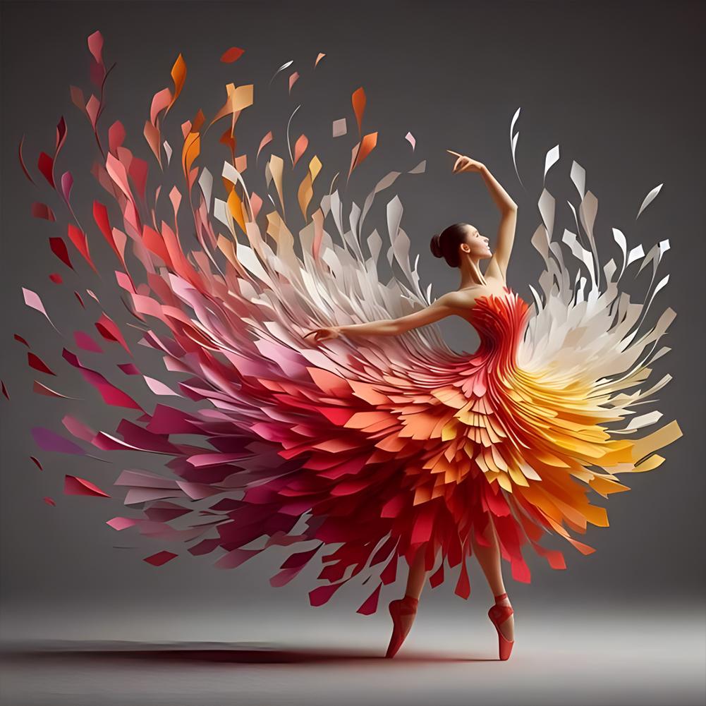 

5D DIY Повний круглий свердлильний малюнок із алмазним малюнком для дівчини. Набір для домашнього декору Художнє мистецтво для стін