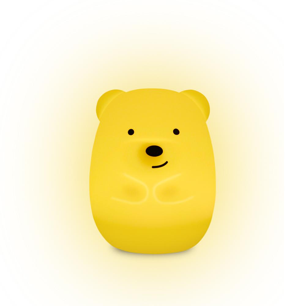 USB Rechargeable Touch Sensitive 8 Colors Cute Bear Baby Night Light Led Lamp for Kid Bedside Night Light