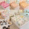 Rabbit Flower Bear Pattern Water Wash Cotton Bedspread Mattress Protective Cover