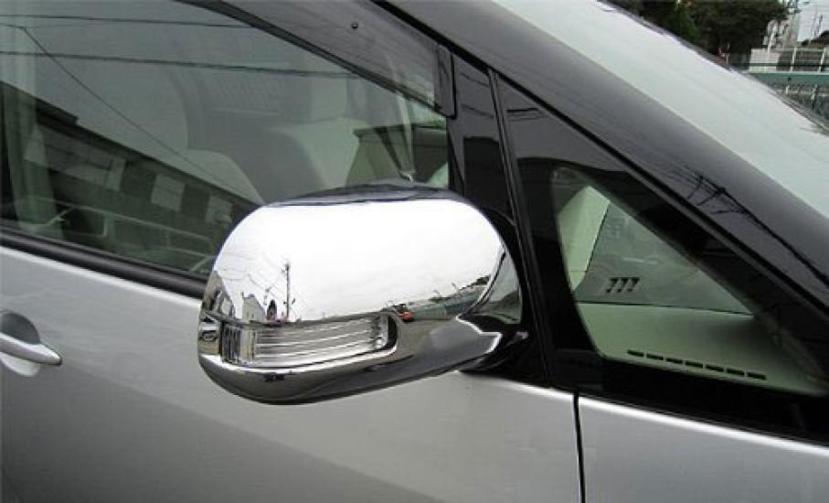 BRIGHTZ Chrome Door Mirror Covers for Toyota Alphard Hybrid ATH20W 20 ATH20 Alphard Part Number 11007 [MIR-SID-045] Hybrid,