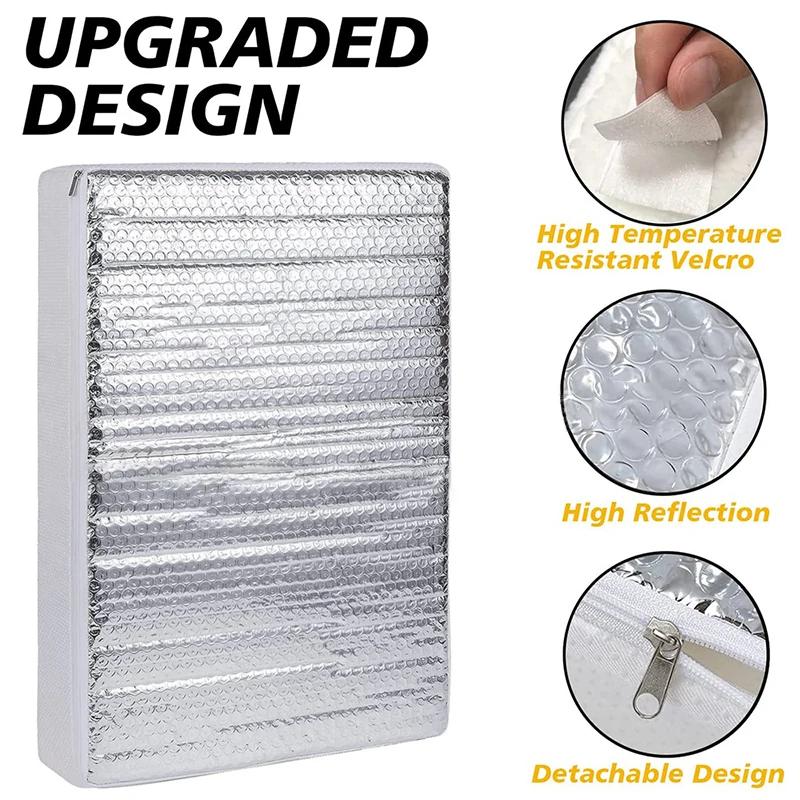 Universal RV Skylight Cover with Reflective Surface Skylight Shade Energy Savings Sunroof Fits for V2 RV/Camp