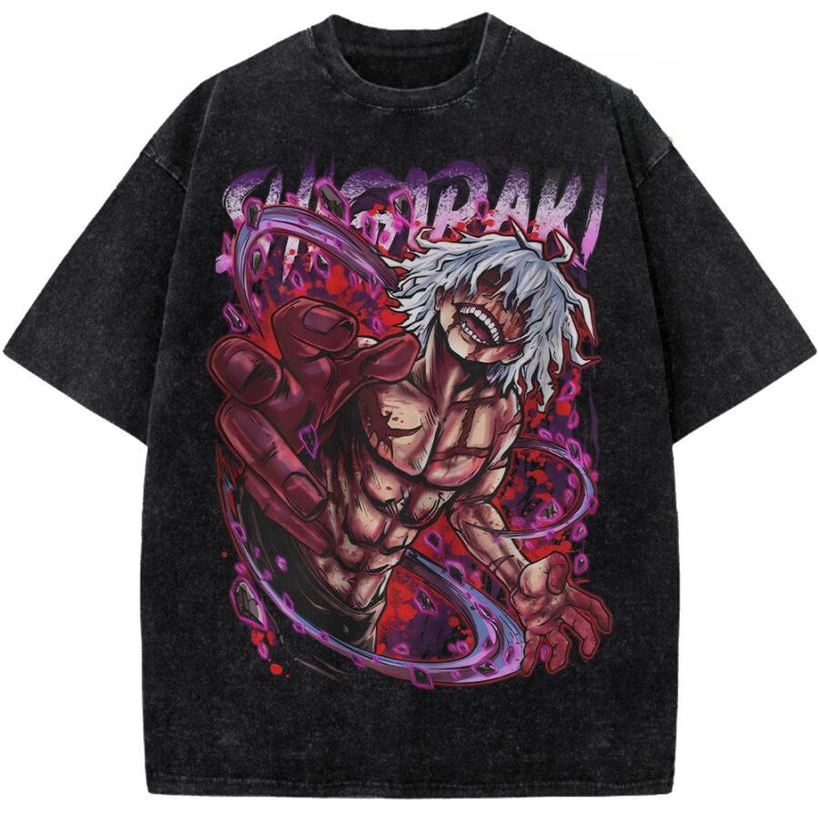 

Tokoyami Fumikage My Hero Academia Graphic T Shirt Men Women Cotton Tshirts Vintage Washed Tee Harajuku Male Oversized T-shirt S