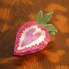 New Style Strawberry Heart Acetate Hair Claw, Elegant Hair Clip, Sweet and Cute Hair Claw, Girlish Popular Hair Clip