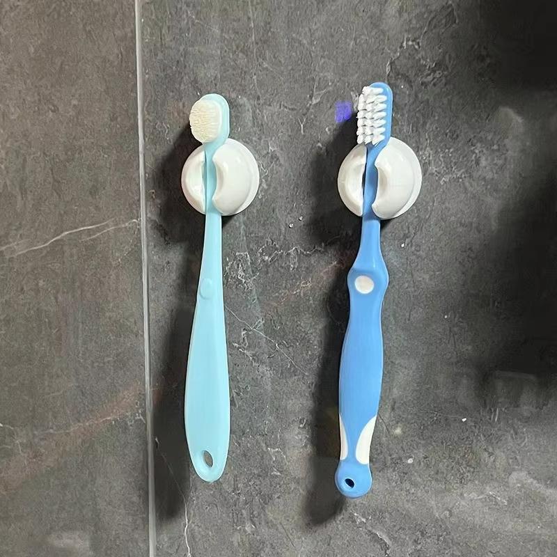 5 ks Odnímatelný samolepicí držák Háček na zubní kartáček Průhledný koupelnový toaletní organizér na holicí strojek Držák kabelu USB nabíječky