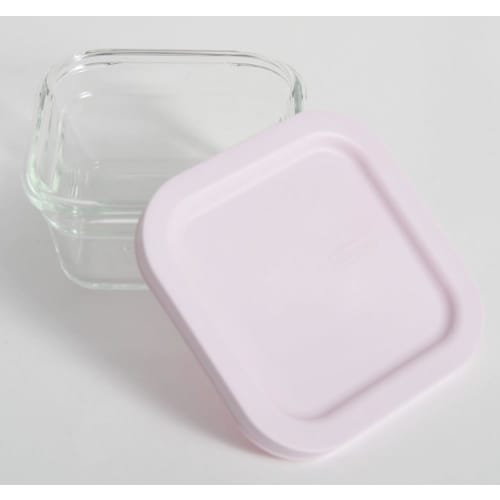 Advanced Door GlassLock Easy-Open Heat-Resistant Glass Container, Square, 400ml (OCST-040E)