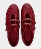 Fashion Red Patent Leather Flat Ballet Shoes Women Light Non-Slip Double-buckle Belt Flats Comfort Loafers Walking Luxury Designer Shoes