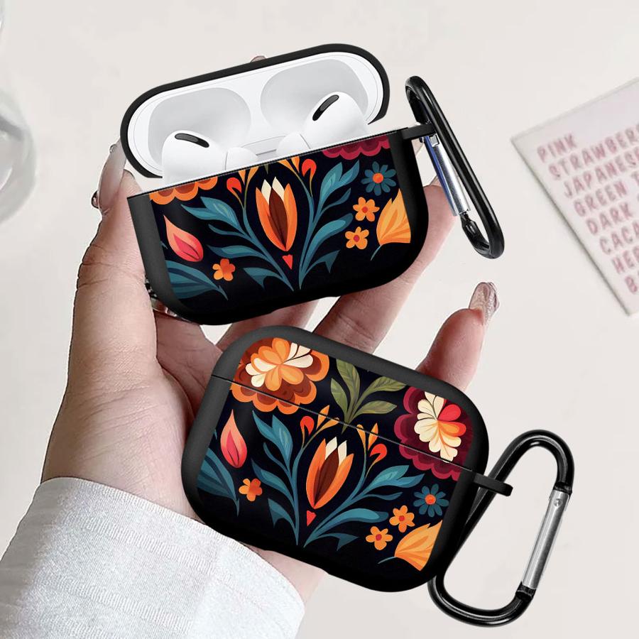 Floral Pattern Case For Airpods 3 1 Pro3 Pro2 2 Pro 4 Earphone Cases Cover