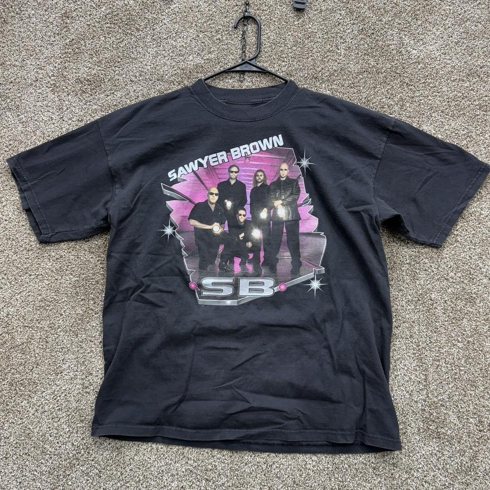 

Vintage Sawyer Brown Band TShirt Full Size Tour Shirt 2000 ZL709 Unisex T-Shirt XXXXL