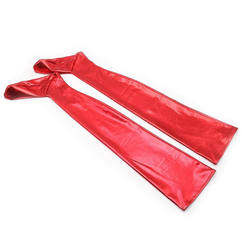 Elastic Patent Leather Stockings for Couples - Women's Flirty SM Bondage Wear