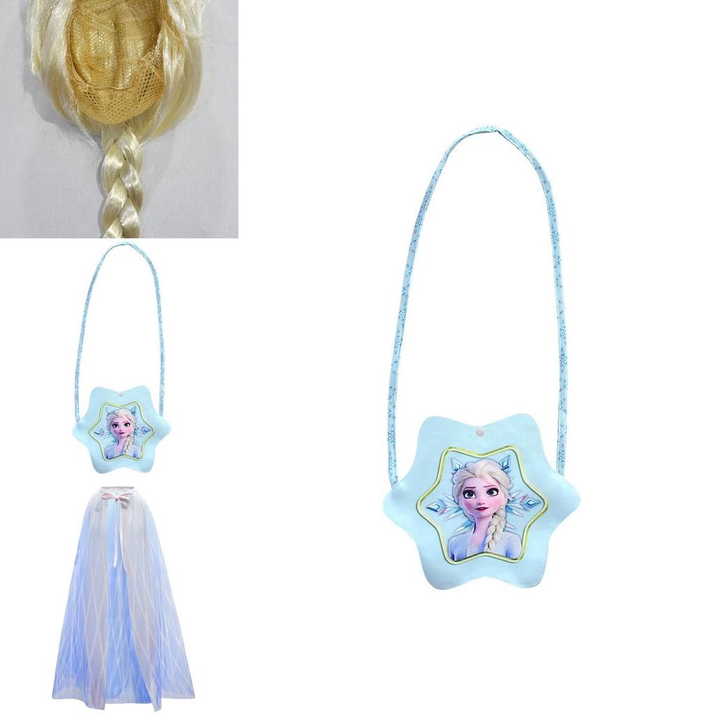 Majestic Frozen 2 White Elsa Cosplay Costume Dress For Girls Ages 3-10 With Cape