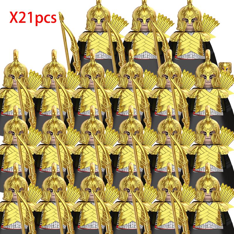 Lord Rings Elves Orcs Army Dwarf Rohan Mini Action Toy Figures Building Blocks Assembly Toys for Kids Birthday Gift