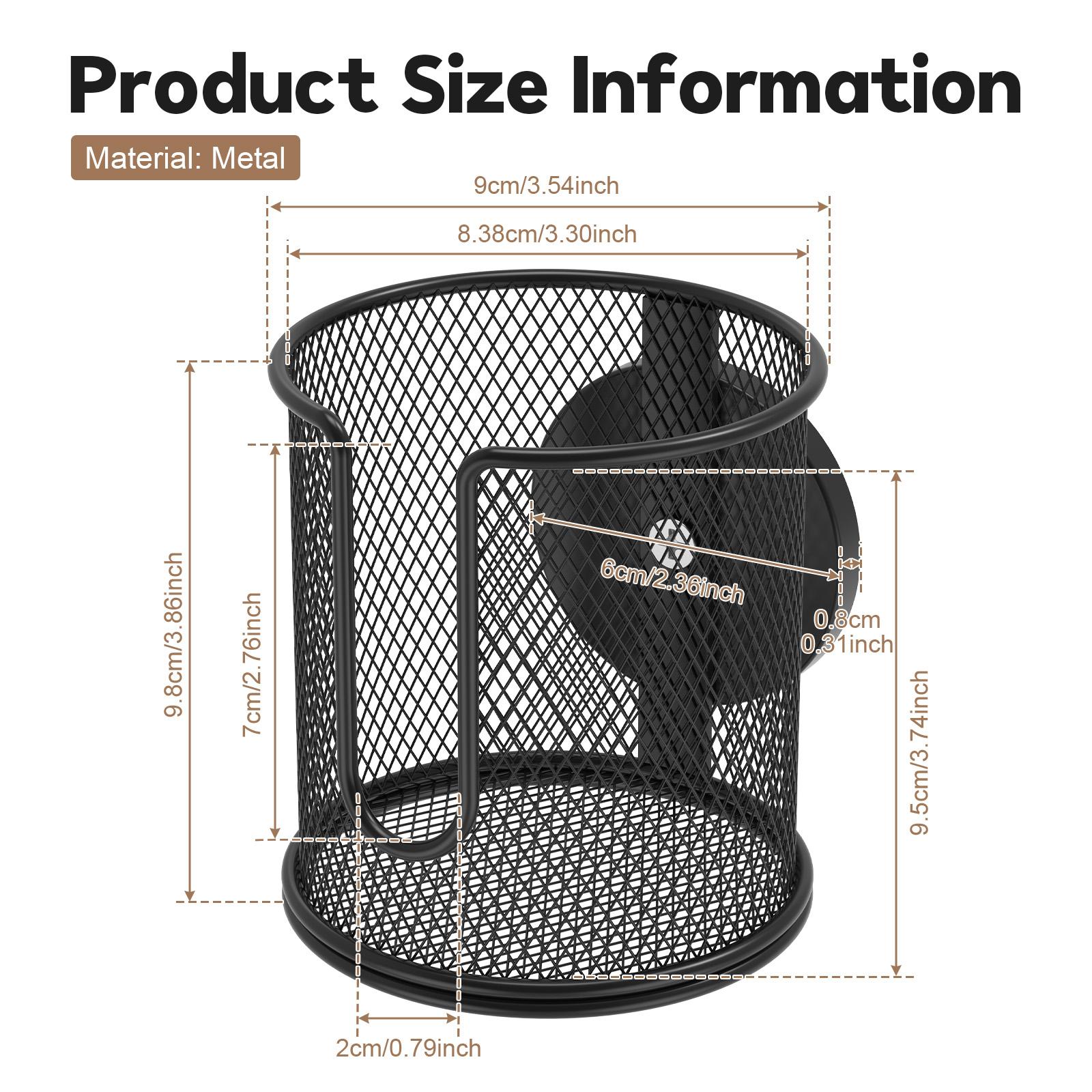 

1/2Pcs Magnetic Cup Holder Metal Mesh Water Bottle Rack Fully Covered Anti Fall N38 Magnet Drink Holder for Tractor Mower Fridge