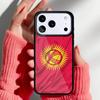 Kyrgyzstan Flag Phone Case for iPhone 17 16 15 14 13 Pro Max Back Cover for 12 11 Pro Coque