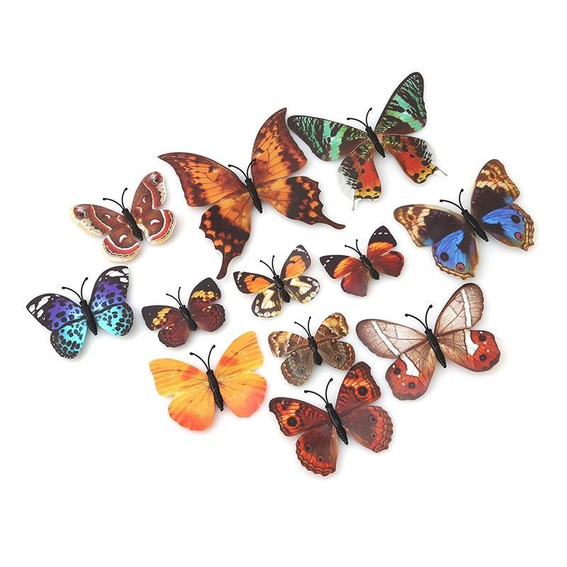 

Дизайн наклейки наклейка стены искусства домашнего декора украшения комнаты 3D бабочка