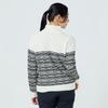 Golf Wear Breath Thermo Tweed High Neck Size L [Mizuno] Sweater, Heat-Generating Material, E2JCC721, Women's, Off-White,