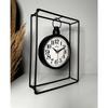 MUYIKA Supera Decorative Metal Table Clock with Silent Mechanism, 23x32 Cm, 3 Different Colors, Home Decoration, Table and Desk Clock, Stylish Clock